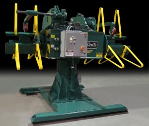 Double uncoiler unit - Colt Automation for steel coil processing AHSS, Gen 3, HSLA, High Strength Steel, Class A, Aluminum, Mild Steel, Cold-rolled metal coil, hot-rolled steel coil, alloy steel, galvanized