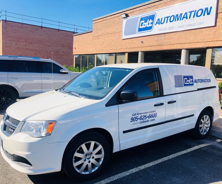 Colt Automation service vehicle. Repairs and service hotline. Steel coil processing and technology experts.